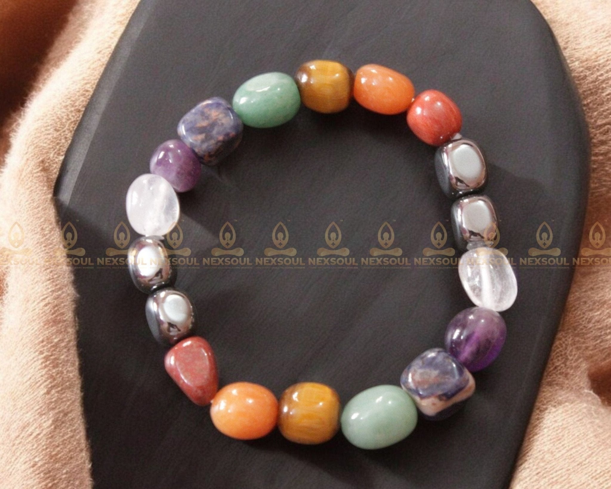 7 Chakra Tumble Bracelet - Nexsoul