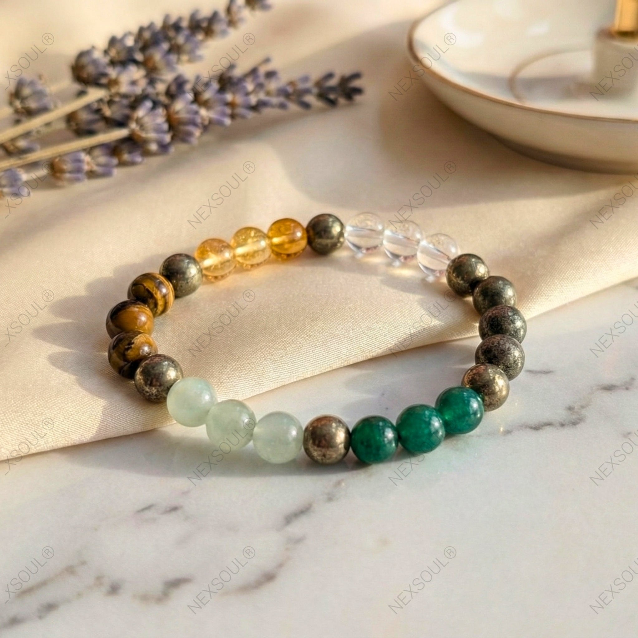 Dhanyog Bracelet (Lab Certified Crystal Set) - Nexsoul
