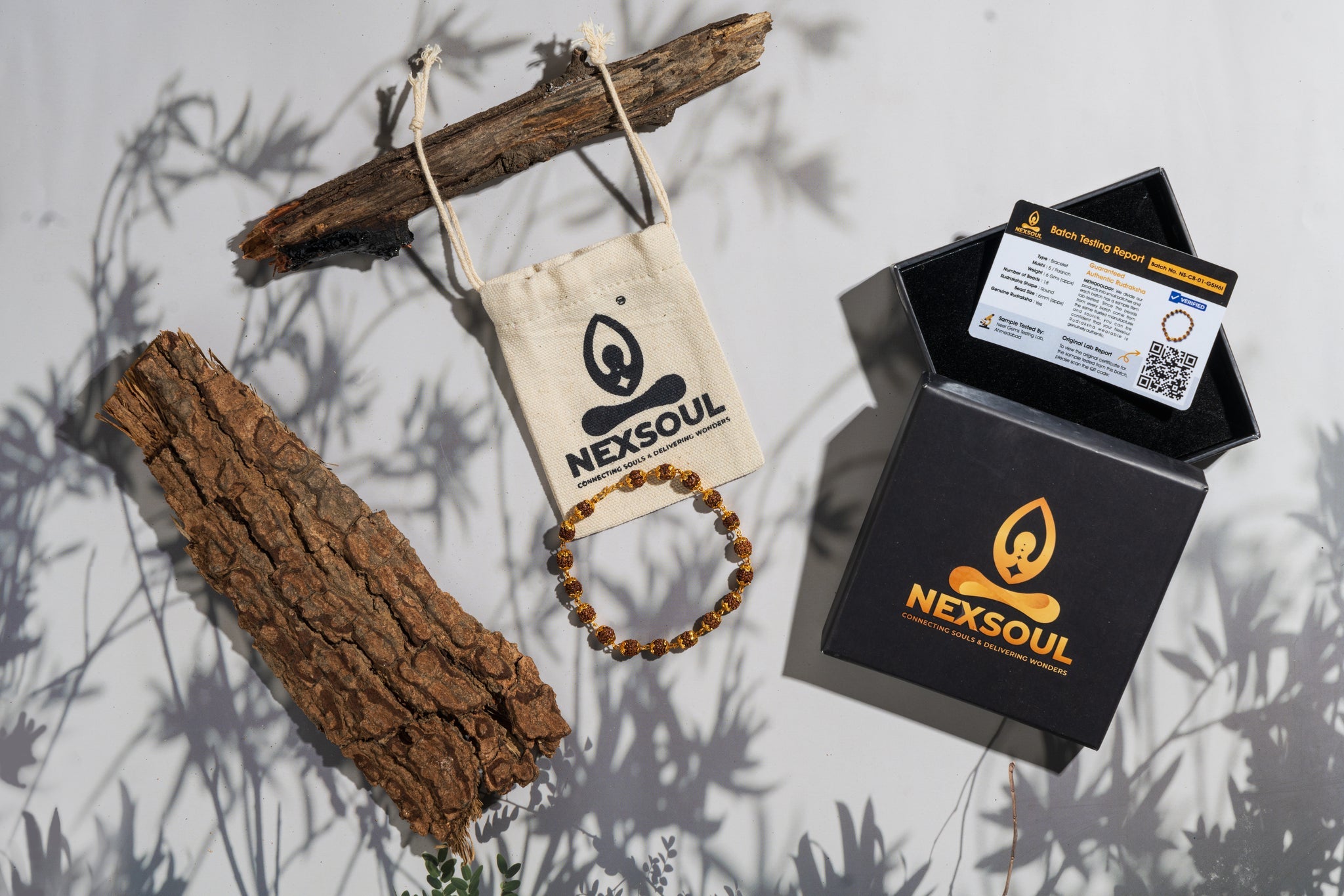 Gold Plated Classic Rudraksha Bracelet for Men - Nexsoul