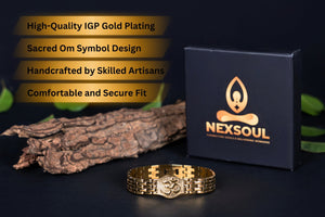 Gold Plated Om Bliss Bracelet - Nexsoul