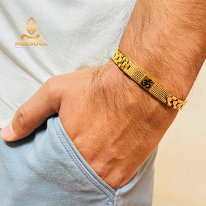 Gold Plated Om Zen Bracelet - Nexsoul
