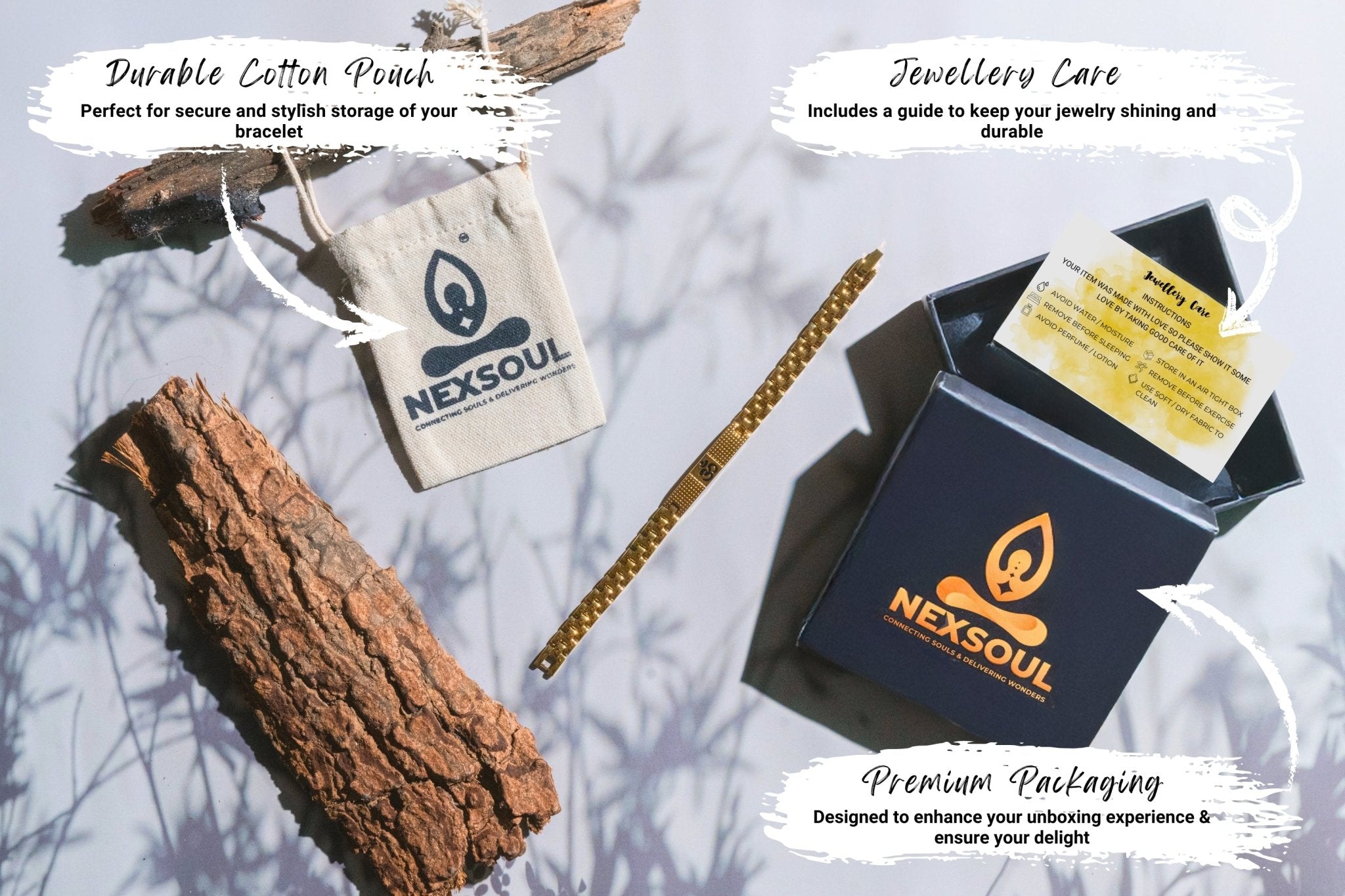 Gold Plated Om Zen Bracelet - Nexsoul