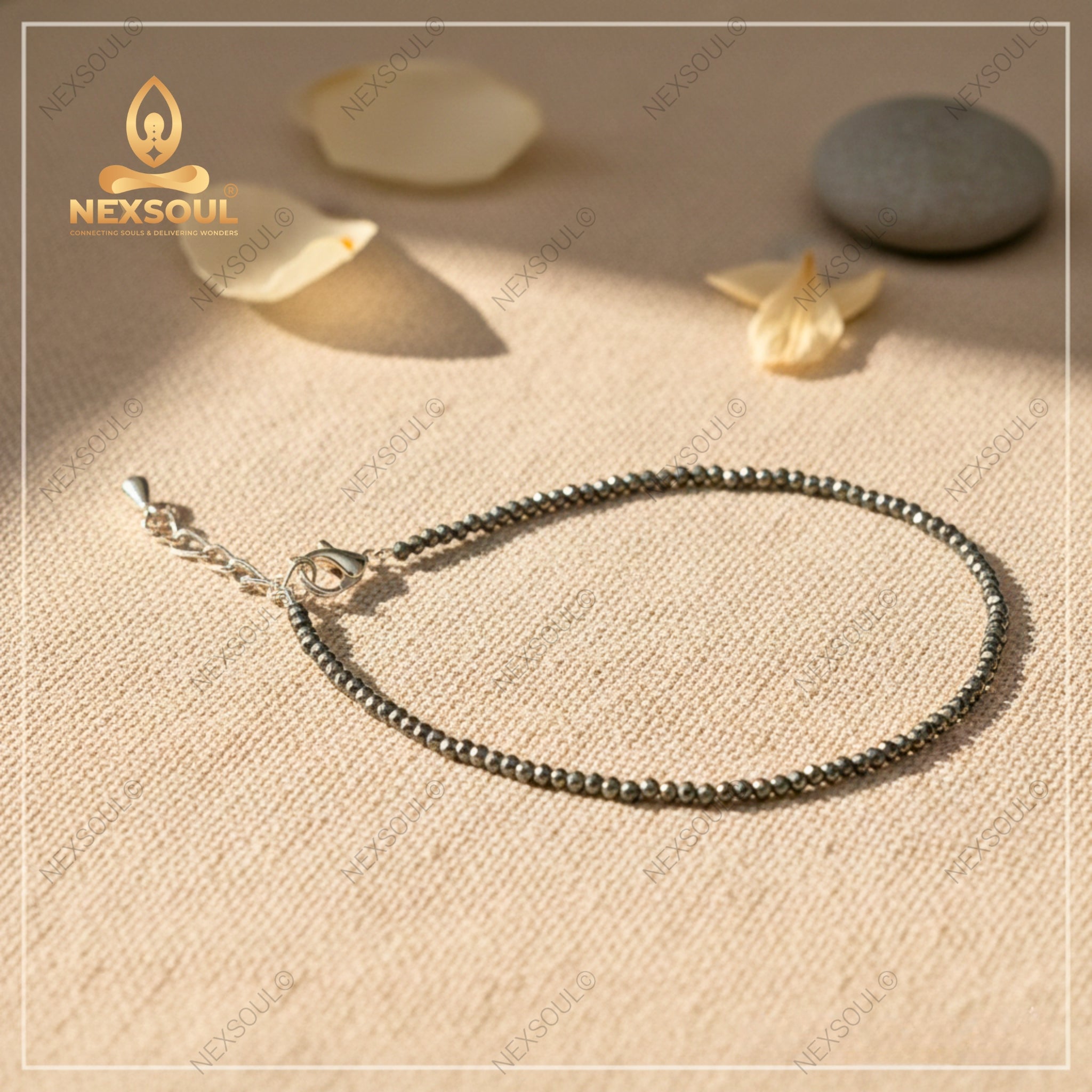 Raw Pyrite Anklet - Nexsoul