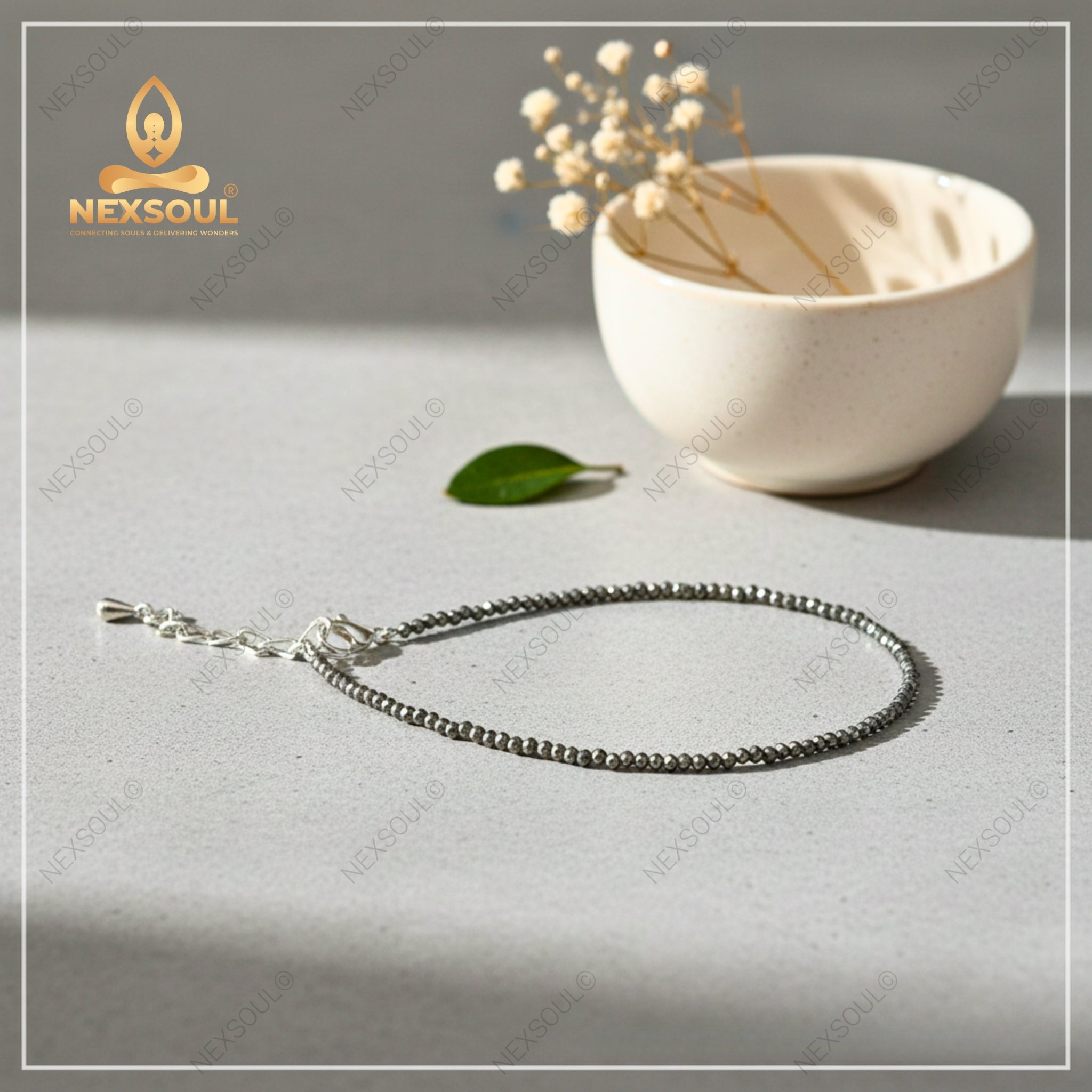 Raw Pyrite Anklet - Nexsoul